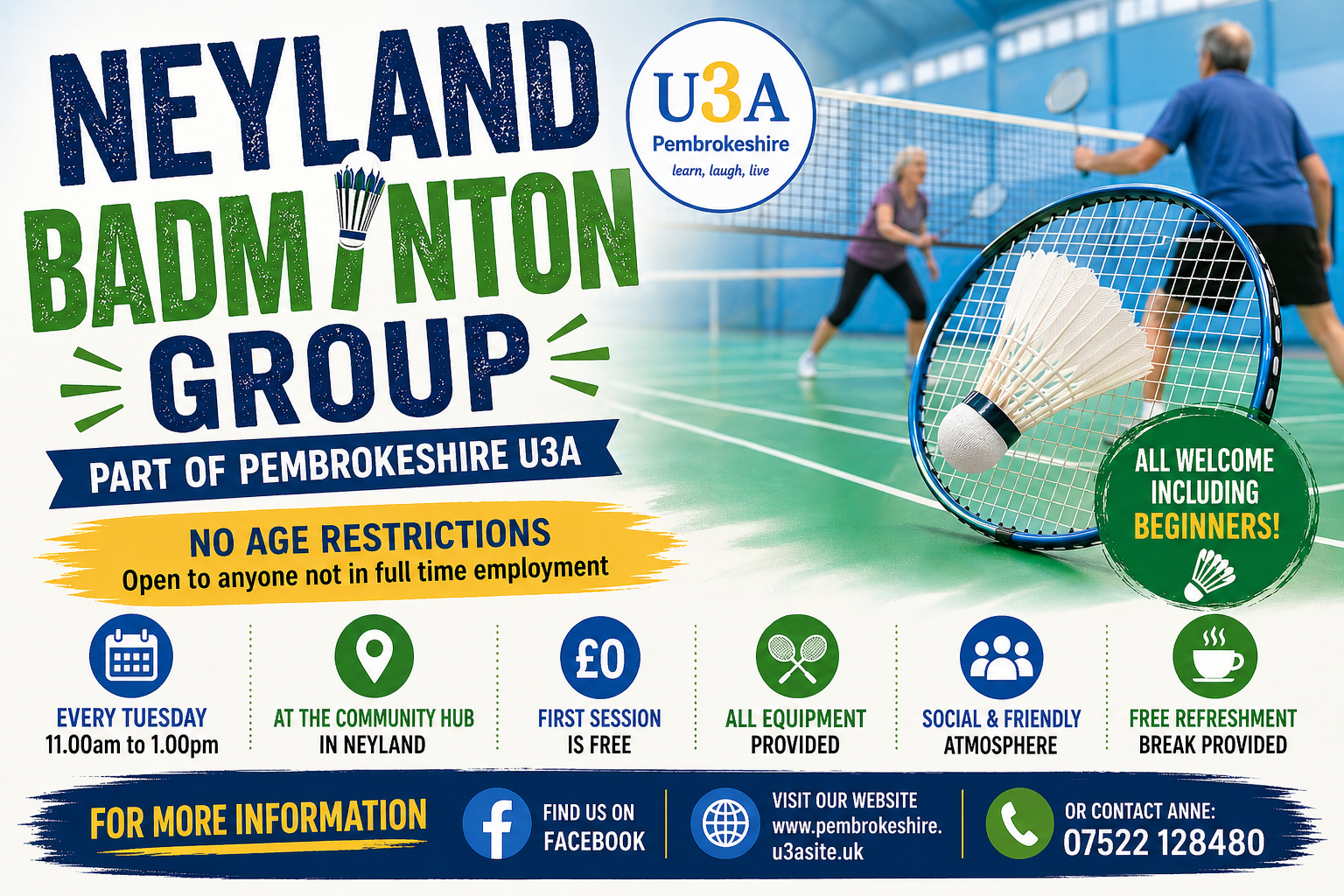 Badminton Group Poster