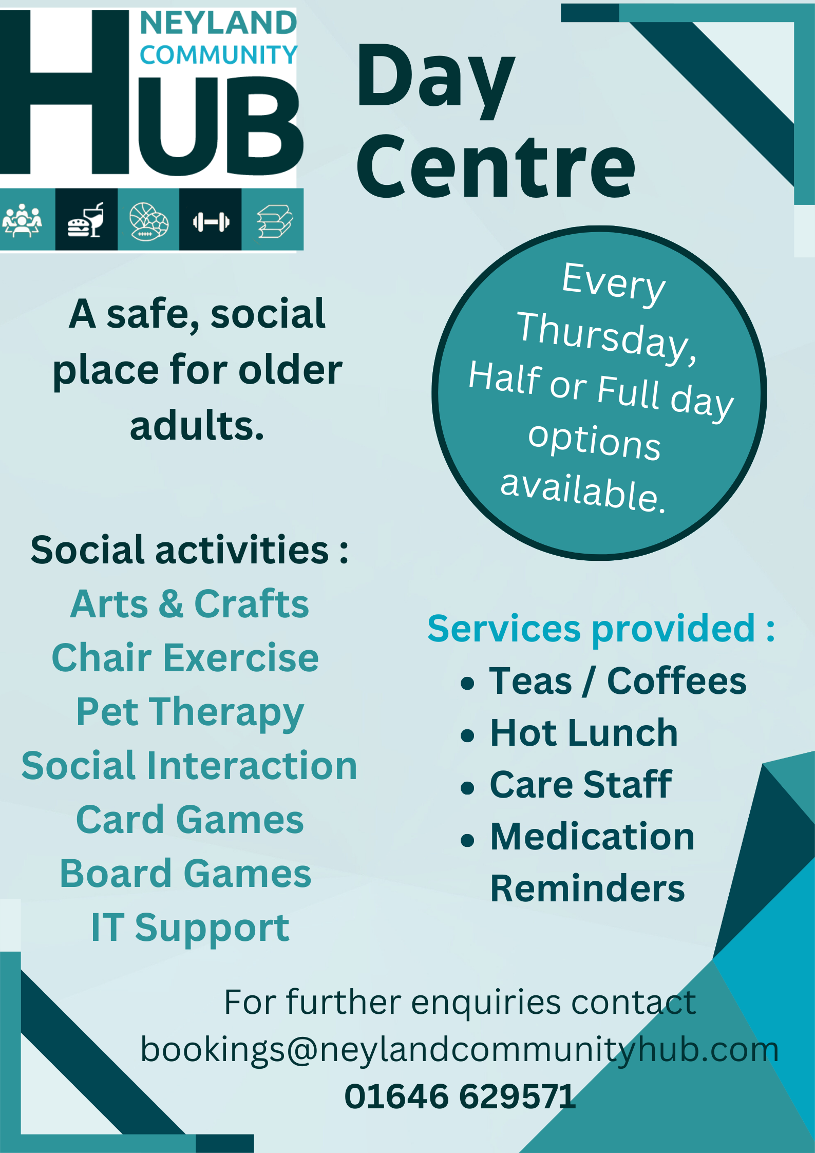 Neyland Hub Day Centre Poster